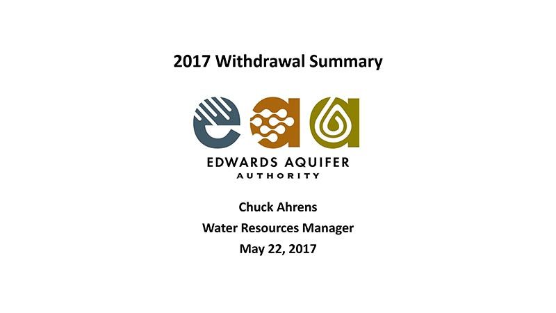 2017 Withdrawal Summary – Committee Presentation