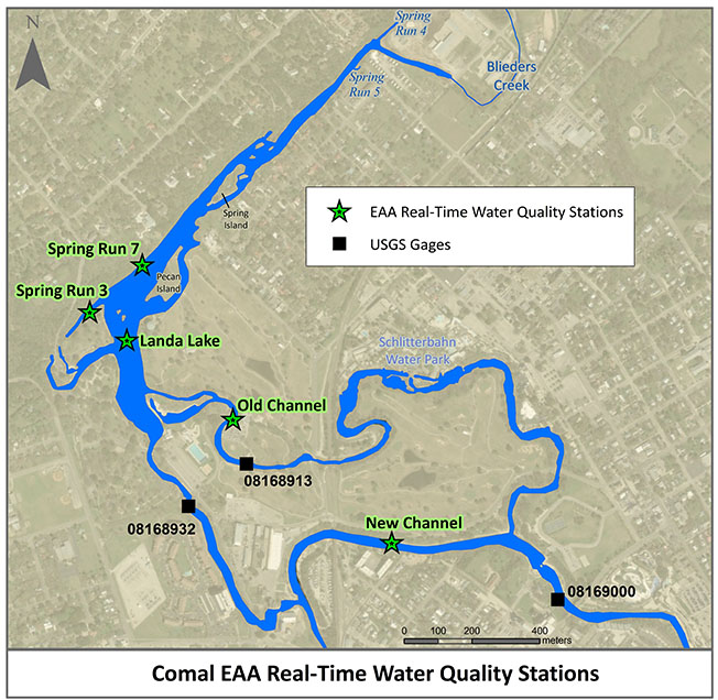 Comal USGS Water Quality Stations