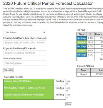 Notice of Intent to Finish Out a Crop (NIFC) Calculator