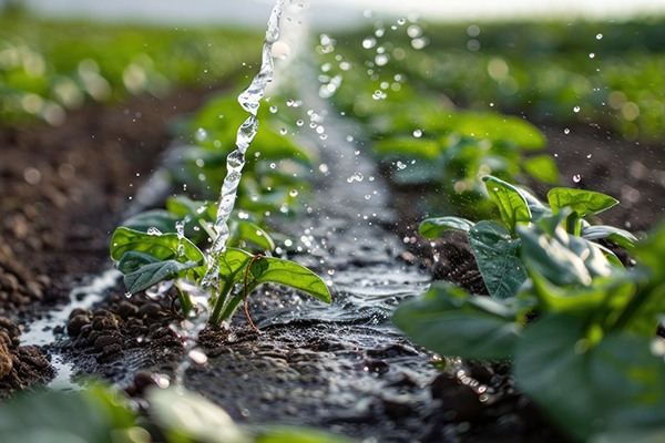 watering crops