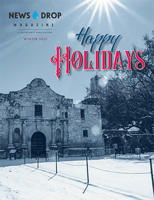 Winter 2021 newsdrop magazine cover
