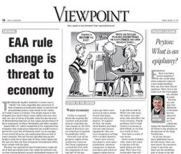 Letter to the Editor – Water Economy