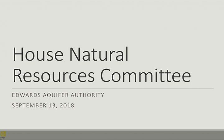 House Natural Resources Committee 9-13-2018