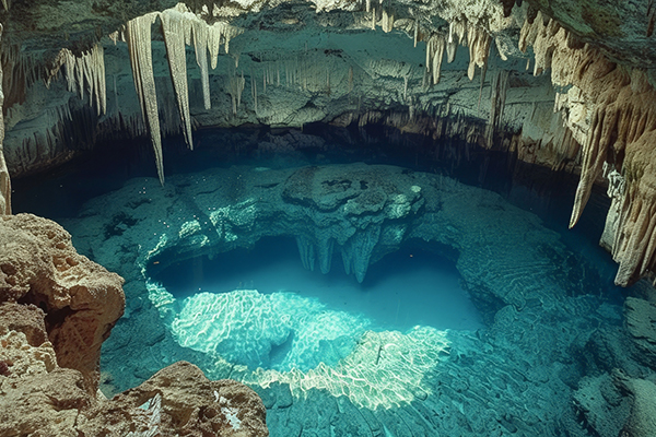 underground limestone water pool