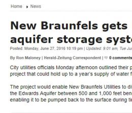 New Braunfels gets update on aquifer storage system