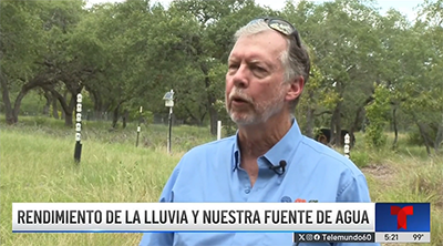 person being interviewed on the news