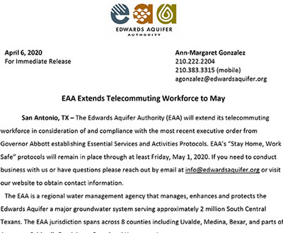 EAA Extends Telecommuting Plan