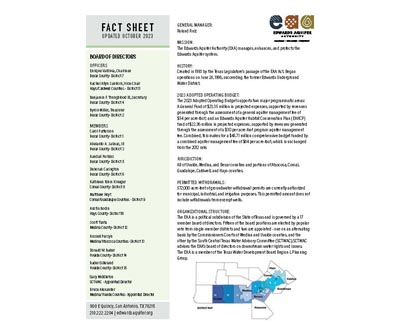 EAA Fact sheet flyer