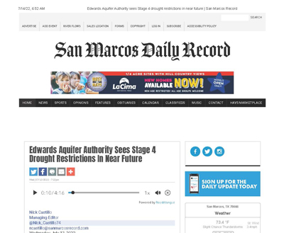 Edwards Aquifer Authority sees Stage 4 drought restrictions in near future