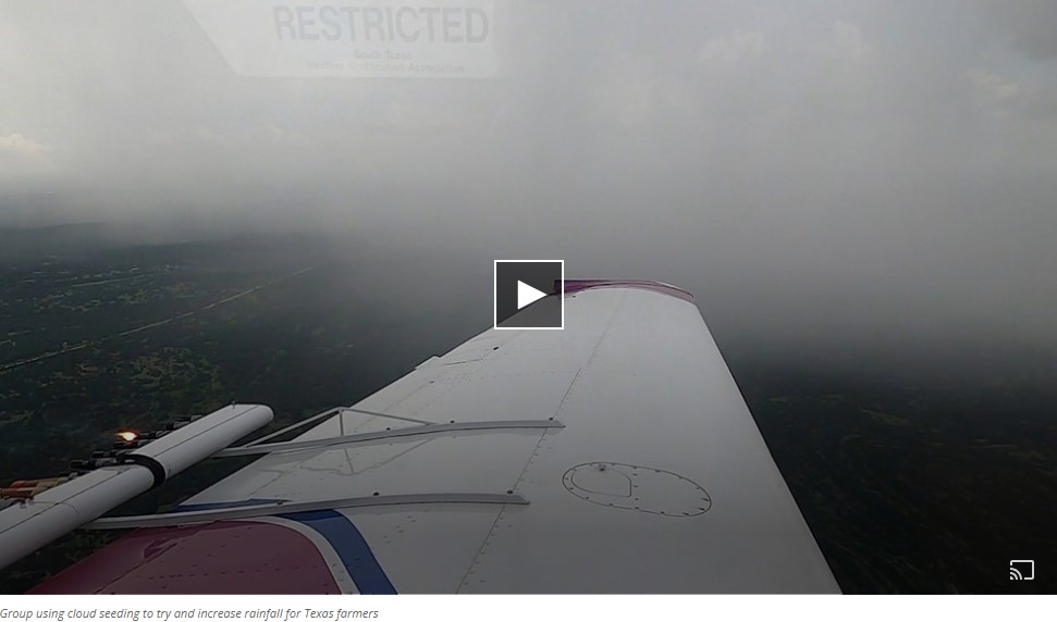 Group using cloud seeding to try and increase rainfall for Texas farmers