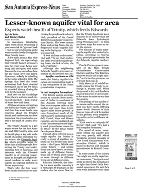 lesser known Aquifer vital for area paper news article