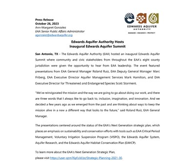EAA Summit press release
