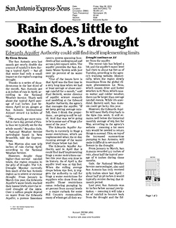 Rain does little to sooth S.A.’s Drought