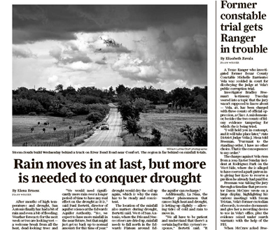 Rain moves in at last but more is needed to conquer drought