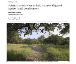 Scientists seek ways to help nature safeguard aquifer amid development