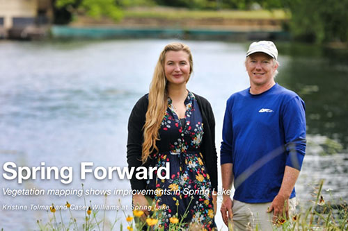Spring Forward Vegetation mapping shows improvements in Spring Lake