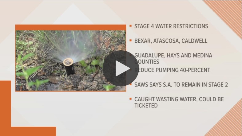 Stage 4 permit restrictions now in effect due to drought conditions