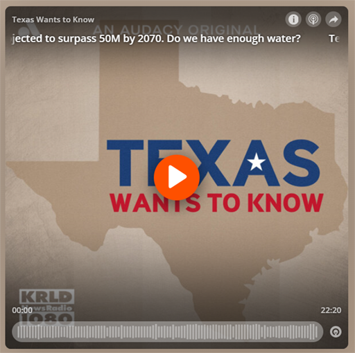 Texas’ population is projected to surpass 50M by 2070. Do we have enough water?