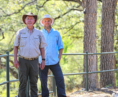EAA staff along a trail
