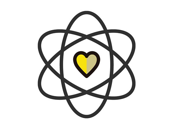 values icon with heart inside many circles