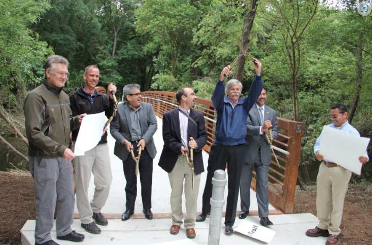 Olmos Basin Greenway Trail Ribbon Cutting in 2015