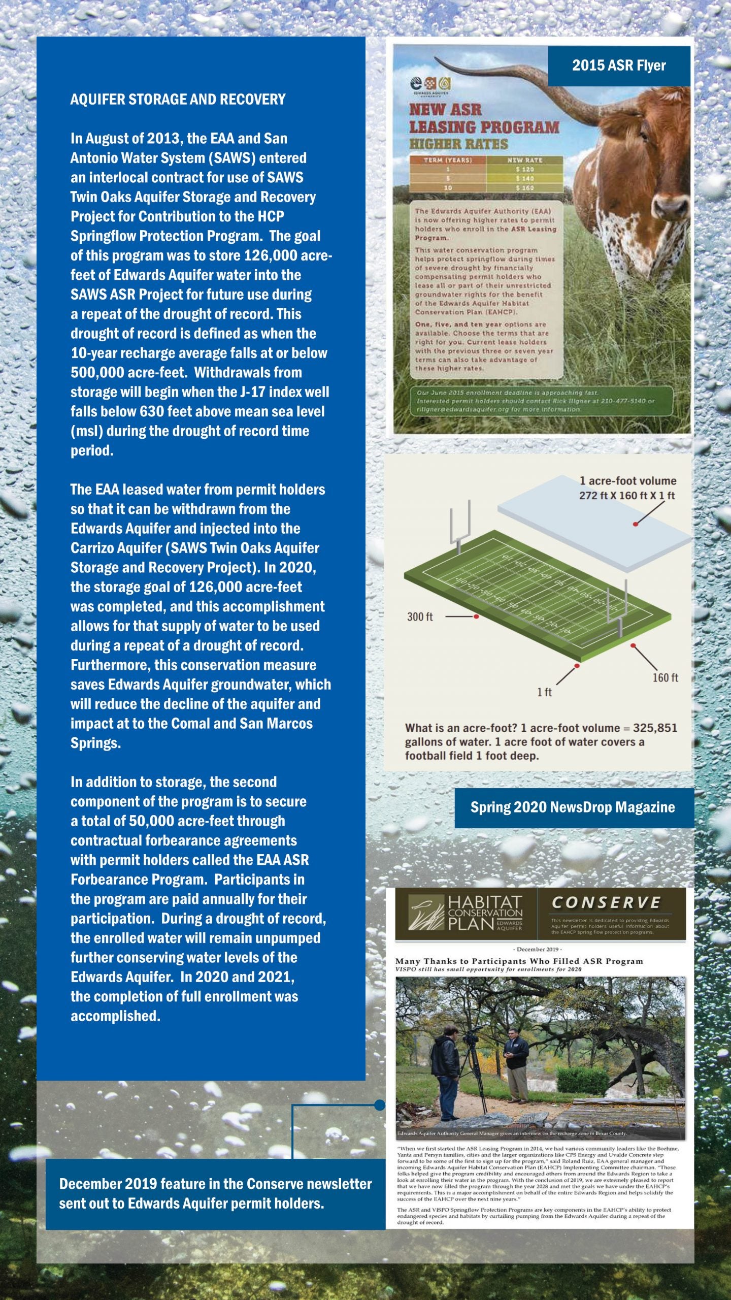 Aquifer Storage Recovery