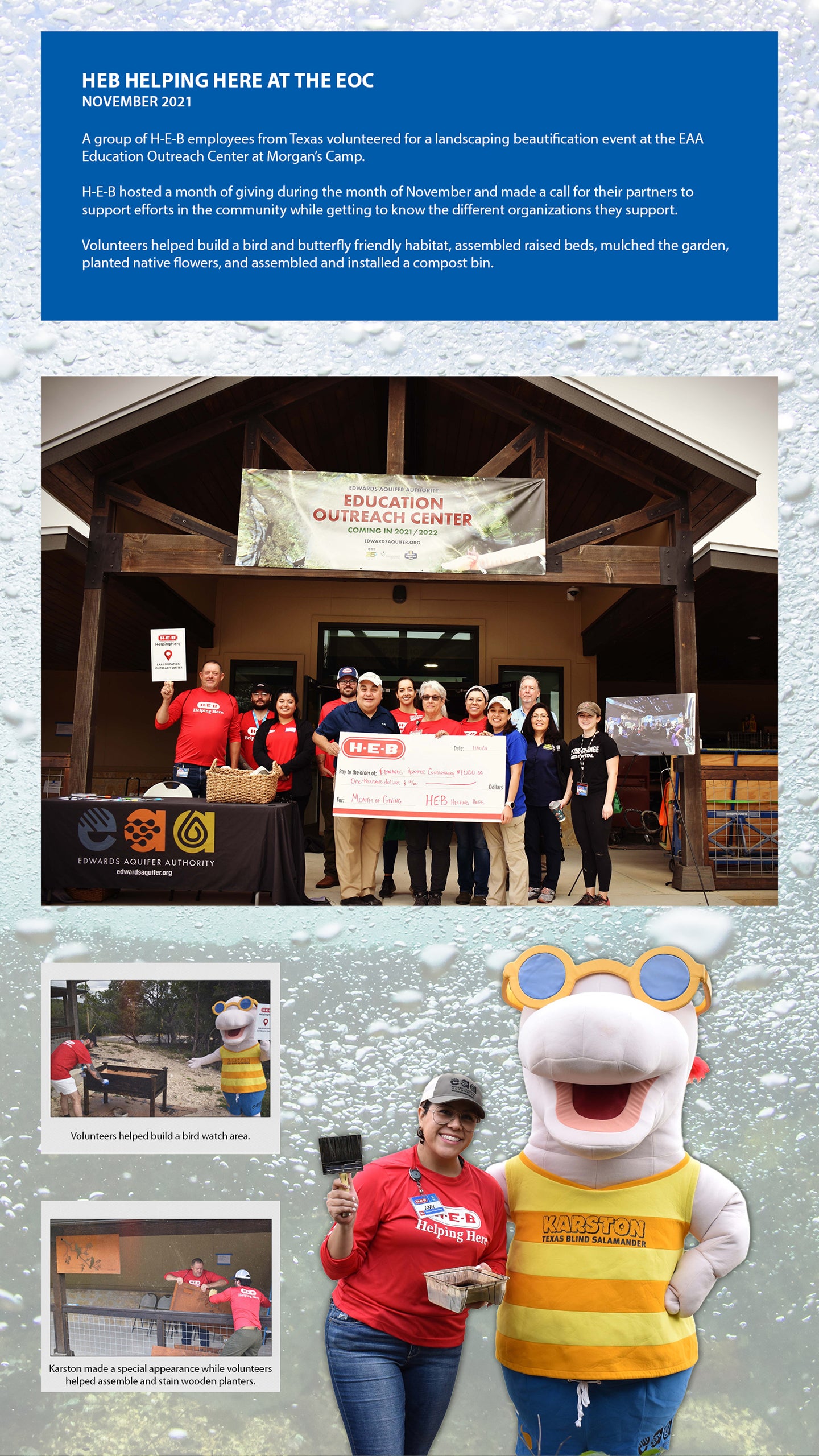 H-E-B Helping at the EOC