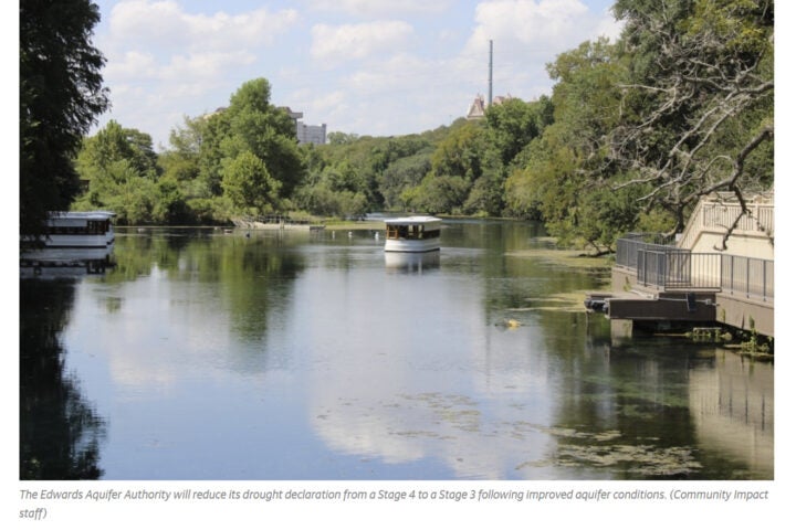 Edwards Aquifer Authority drops drought to Stage 3