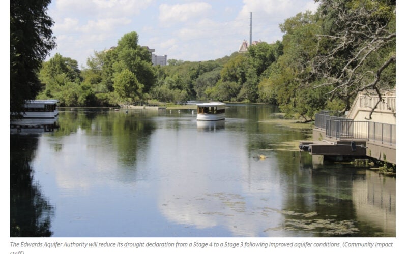 Edwards Aquifer Authority drops drought to Stage 3