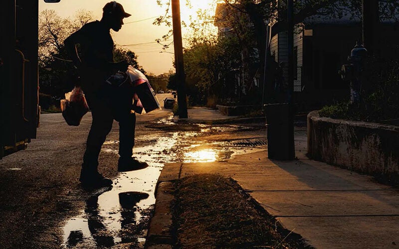 Millions of gallons wasted as water pours through Government Hill. No one agrees why.