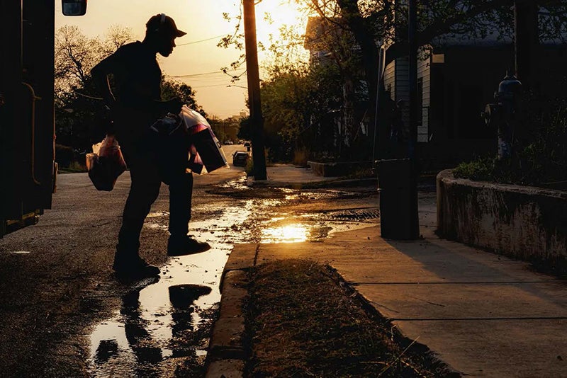 Millions of gallons wasted as water pours through Government Hill. No one agrees why.