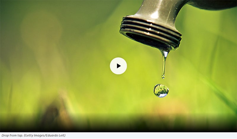 Drop from tap-Getty Images