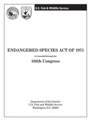 Endangered Species Act of 1973