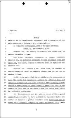 Senate Bill No. 3 and House Bill No. 3, 2007