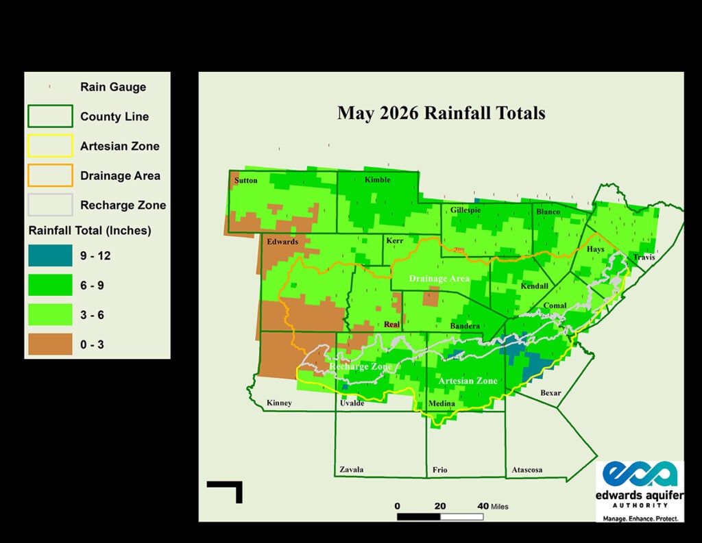 2026 May 3-inch calibrated rain map