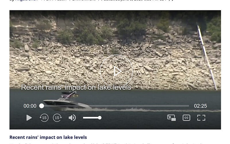 How has recent rainfall affected Central Texas lake levels