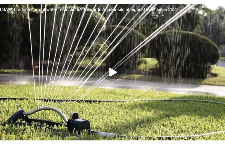 Will SAWS reduce current water restrictions-Edwards Aquifer sits at highest level since 2022