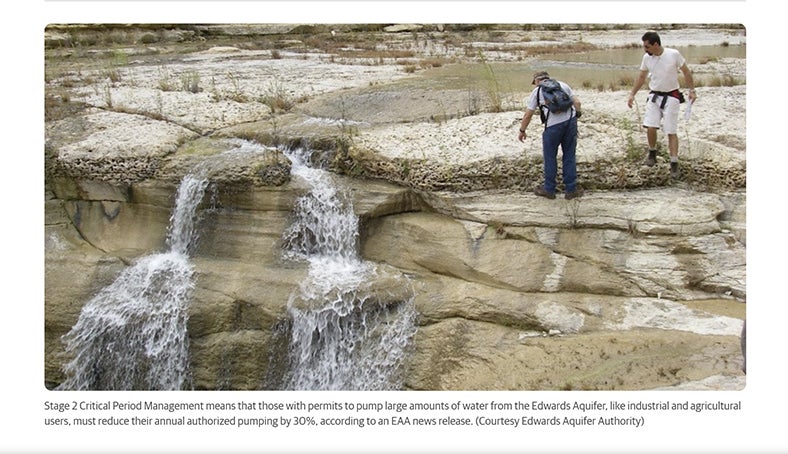 Edwards Aquifer Authority declares Stage 2 drought restrictions