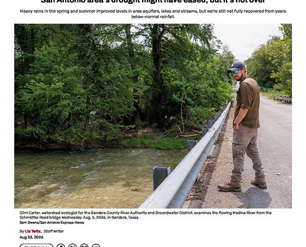 San Antonio area's drought might have eased, but it's not over