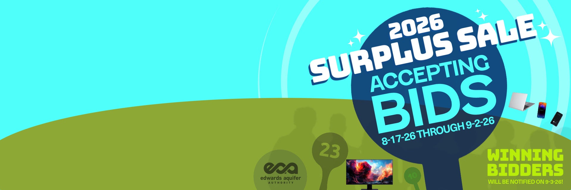 Surplus sale footer